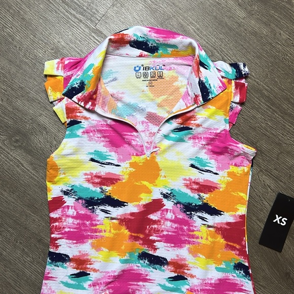 IBKUL Matilda Hot Pink Multi Collared Ruffled Mini‎ Dress - Picture 5 of 11